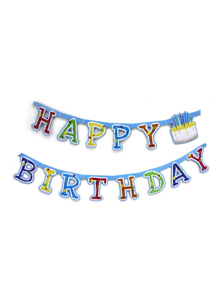 بارتي فن لافتة حروف مطبوعة عيد ميلاد سعيد - Image 1