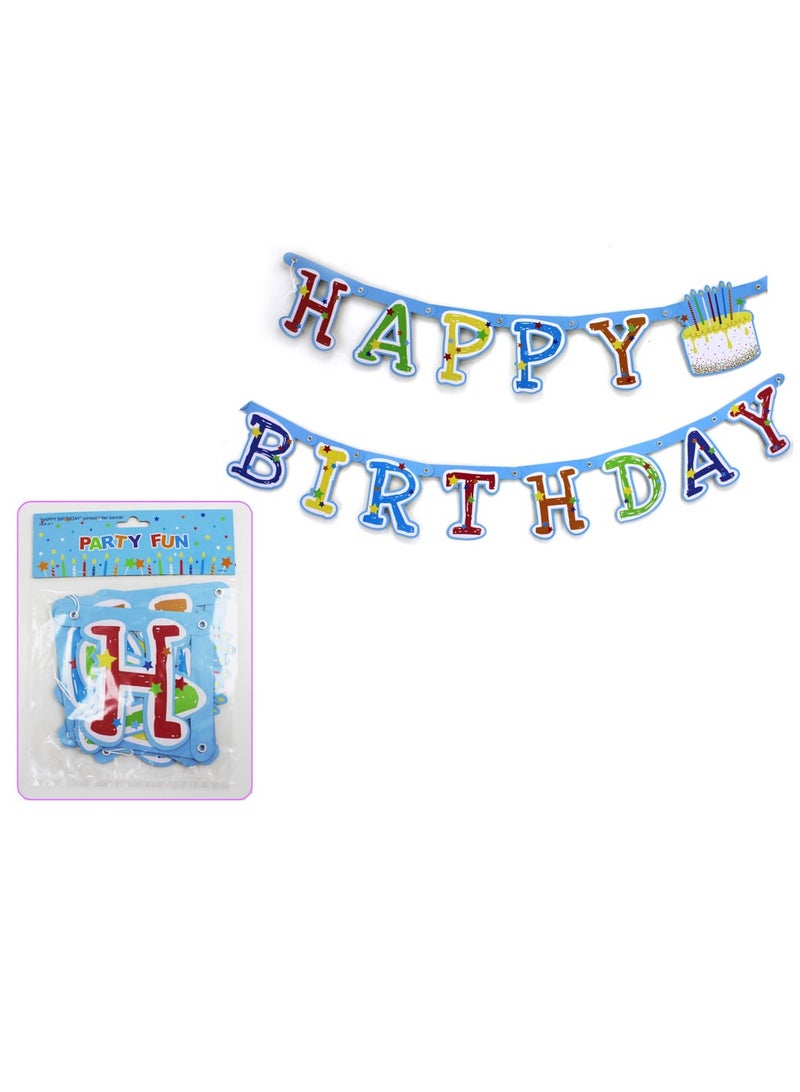 بارتي فن لافتة حروف مطبوعة عيد ميلاد سعيد - Image 2