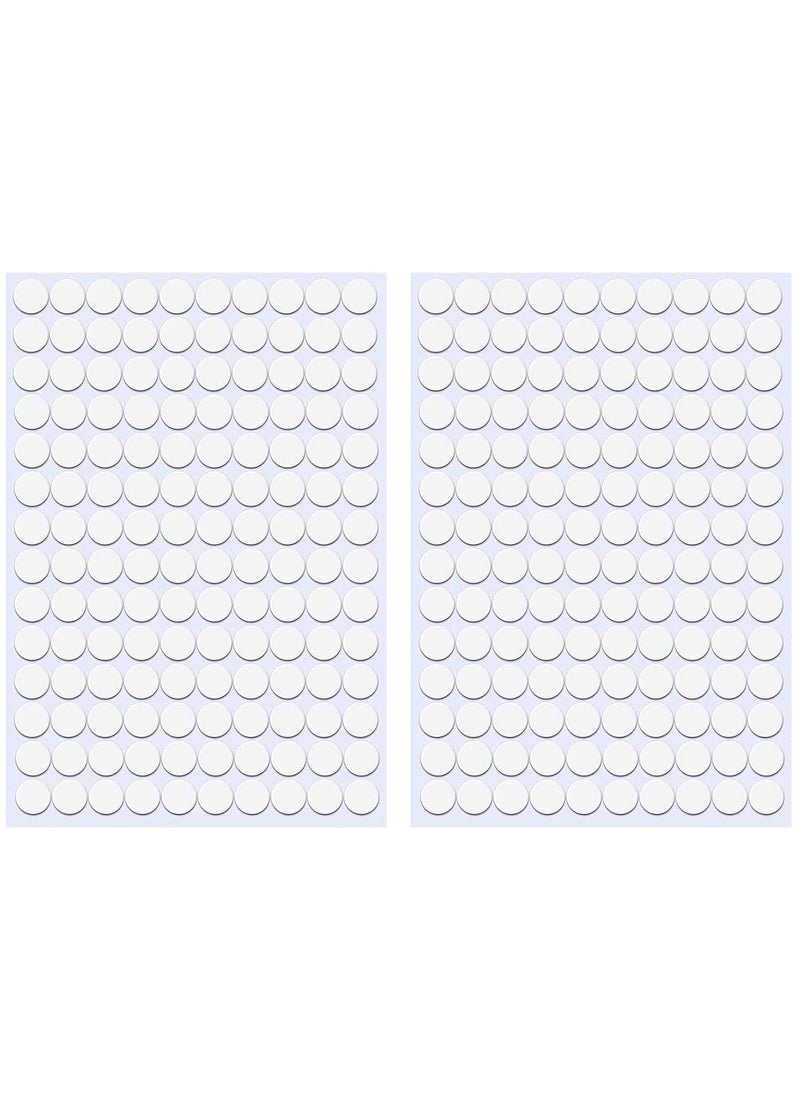 ZXUEZHENG ZXUEZHENG SelfAdhesive Screw Hole Stickers2Table 140 in 1 SelfAdhesive Screw Covers Caps Dustproof Sticker 12mm White 