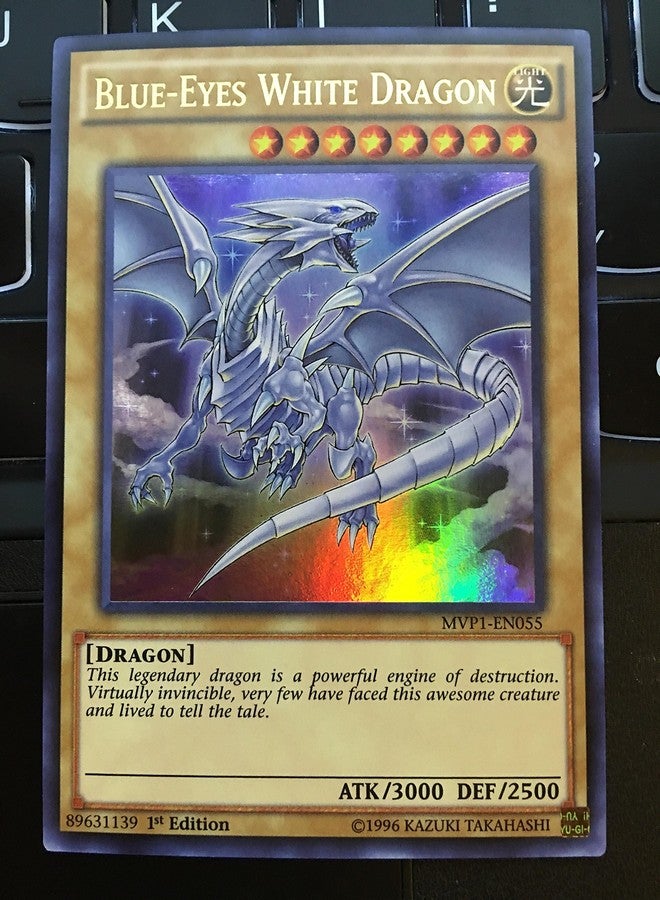 YU-GI-OH! - Blue-Eyes White Dragon (MVP1-EN055) - The Dark Side of Dimensions Movie Pack - 1st Edition - Ultra Rare