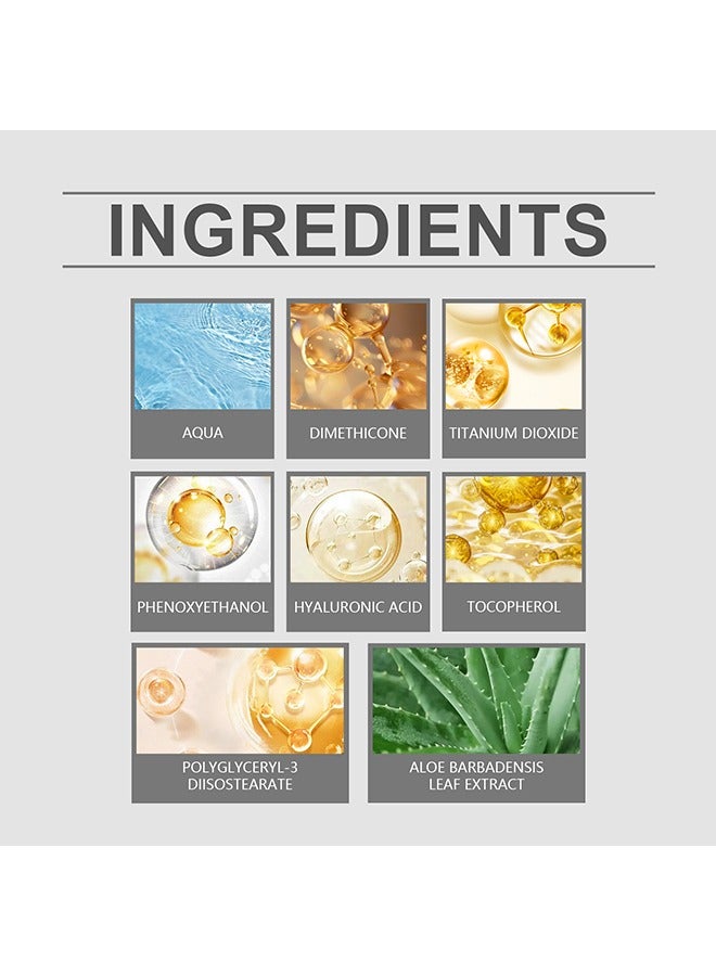 EELHOE Magic Skin Changing Foundation- Concealer Cream Flawless,Colour Changing Foundation for Different Skin Tone  30ml - Image 3