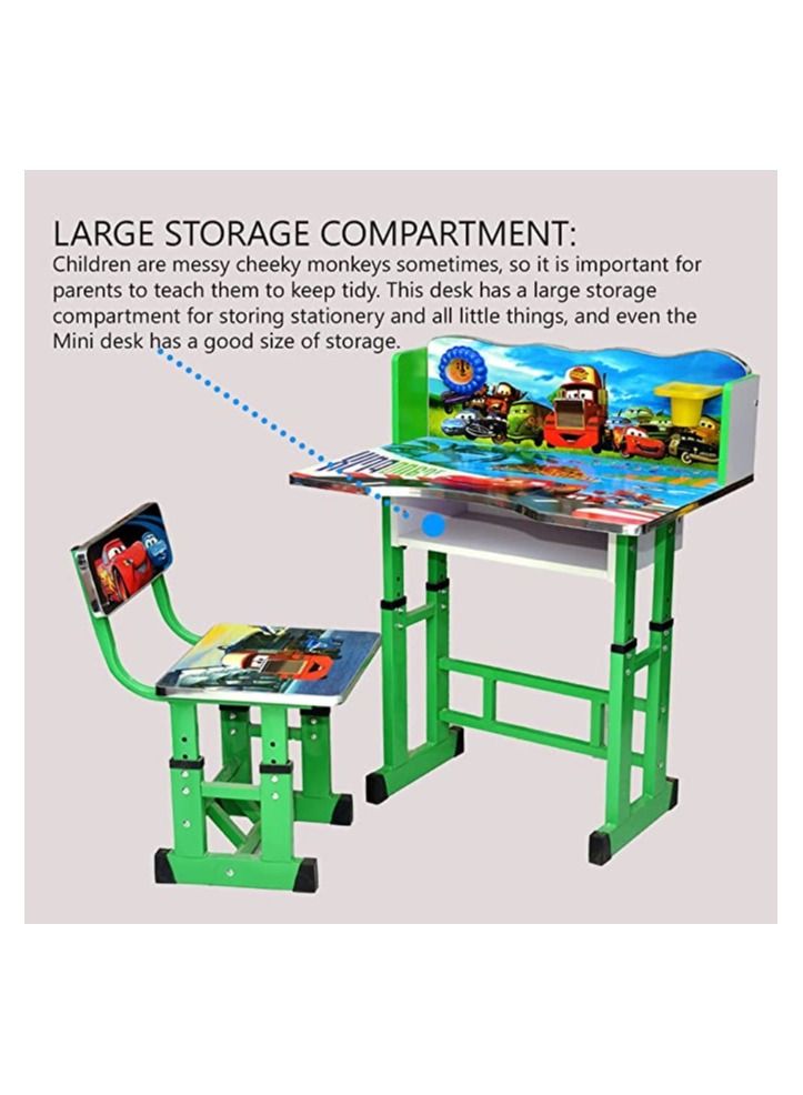 KARNAK Adjustable Kids Study Desk And Chair Set Educational Study Table And Chair Set For Kids Random Print  - Image 3