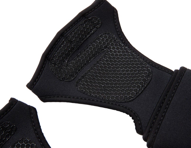 Mind Reader Pull-Up Glove Set, Secure Finger Holes, Textured Non-Slip Grip for Chin-Up Bars, Gymnastics, Circus Training, Aerial or Pole Fitness, Large, Black - Image 4