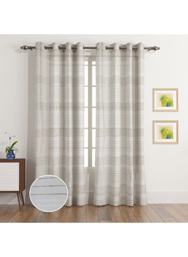 Home Box Nordic 2-Piece Sheer Curtain Set 240 x 140 cm  - Image 1