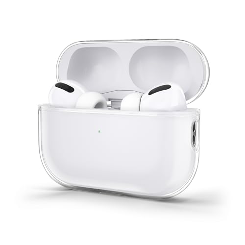 Tobfit Case for AirPods Pro 2, Wireless Charging, Powerful Drop Protection, TPU, Tough Magnetic Cover for AirPods Pro 1st/2nd Generation (2023/2022/2019)- Clear - Image 1