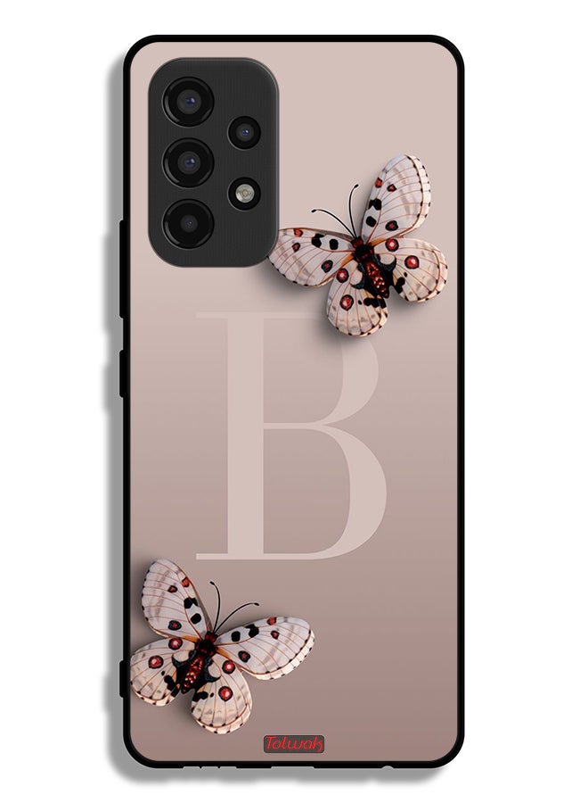 Tolwak غطاء حماية لهاتف سامسونج جالاكسي A53 5G مزين بالفراشات - Image 1