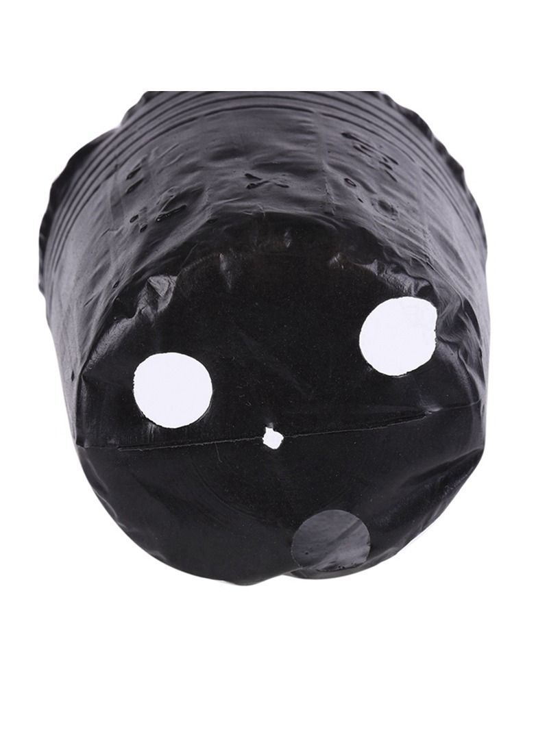 Meetion 100 قطعة نباتات بلاستيكية أصيص حضانة شتلات زهرة حاوية البذور بدءاً عمليًا متينًا ناعمًا حقيبة تغذية النباتات 8.5x6.5 سم - Image 3