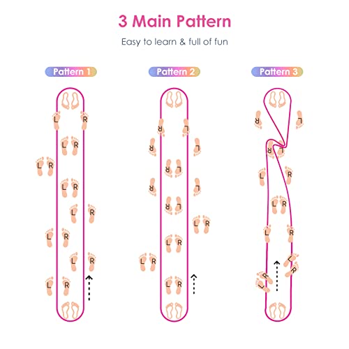 Cikyner Chinese Jump Rope, 4m Long 1.5cm Wide Elastic Chinese Ropes with Instructions French Skipping Rubber Band for Indoor and Outdoor Children Jumpsies Games, Ideal for Gifts for Girls and Boys - Image 4