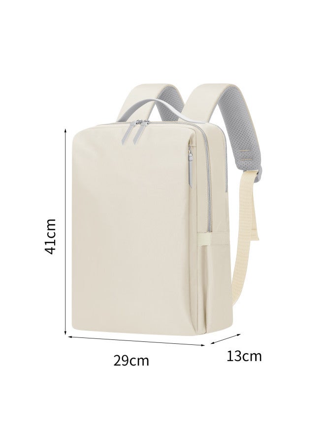Biyoumei Backpack, Trendy Large Capacity Business Commute Laptop Bag, Simple Casual High-end Feel Ladies Backpack