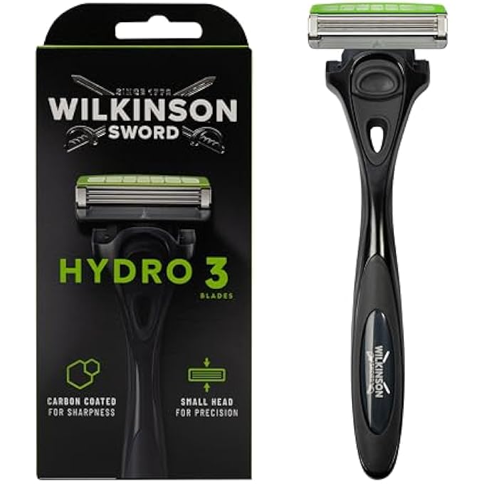 WILKINSON SWORD  Hydro 3 Skin Protection for Men  Black Special Edition  Handle  5 Blade Refills - Image 1