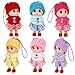 Sealive 6 PCS Small Dolls Girls 3 Inch Fashion Dollhouse Dolls Princess Mini Doll Surprise Gift For Kids Little Dolls Decoration Accessories Wearing Miniature Clothes Shoes Outfit Toys For Girl - Image 2