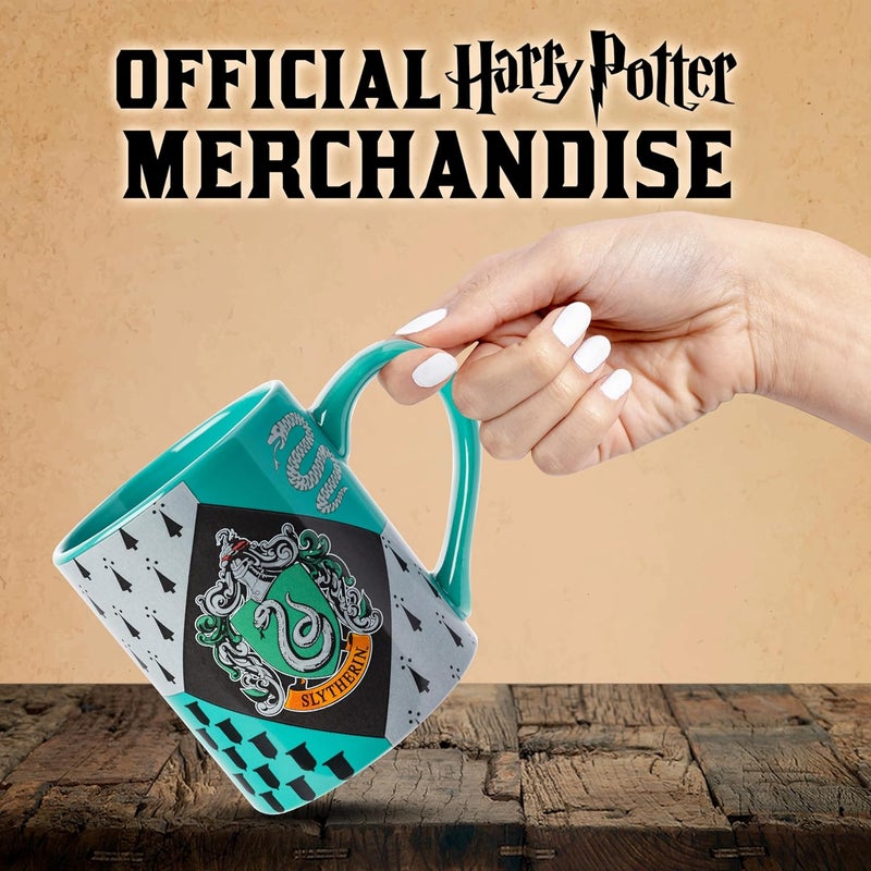 Harry Potter كوب سيراميك بشعار منزل سليذرين من سيلفر بوفالو، 14 أونصة - Image 4