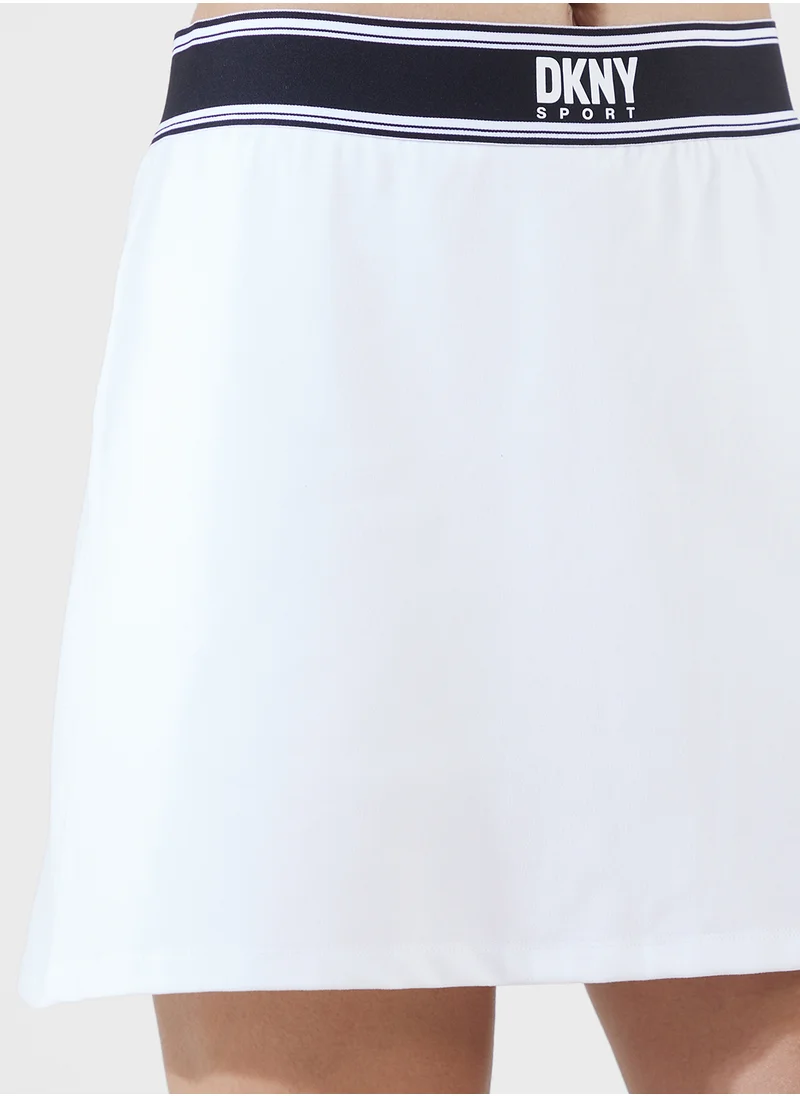 دي كاي أن واي سبورت Logo Waist Band Skirt