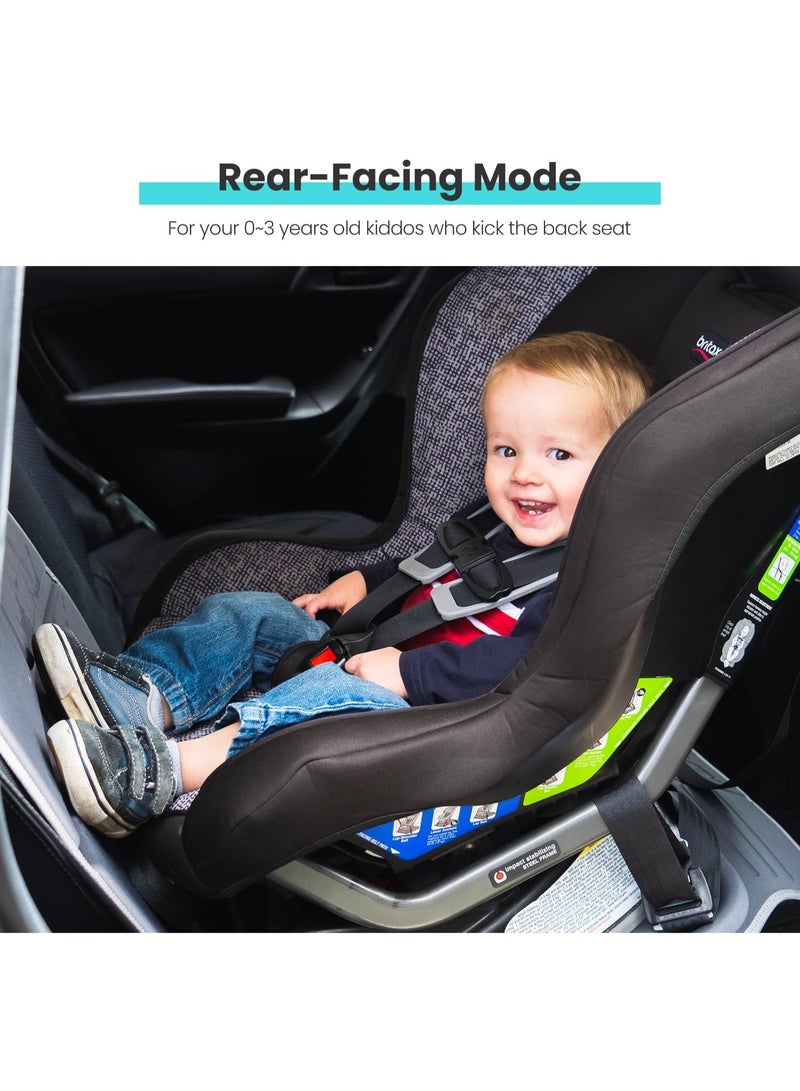 HEYTRIP Car Seat Protector, Rear-Facing/Forward-Facing, for 0~12 Years Old Children, Waterproof, Easy Cleanup, Non-Slip, Fit Most Car Seats(Black Blue) - Image 3