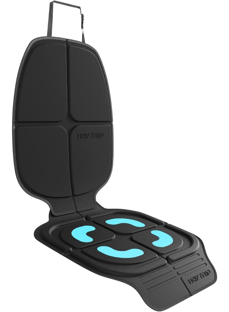 HEYTRIP Car Seat Protector, Rear-Facing/Forward-Facing, for 0~12 Years Old Children, Waterproof, Easy Cleanup, Non-Slip, Fit Most Car Seats(Black Blue) - Image 1