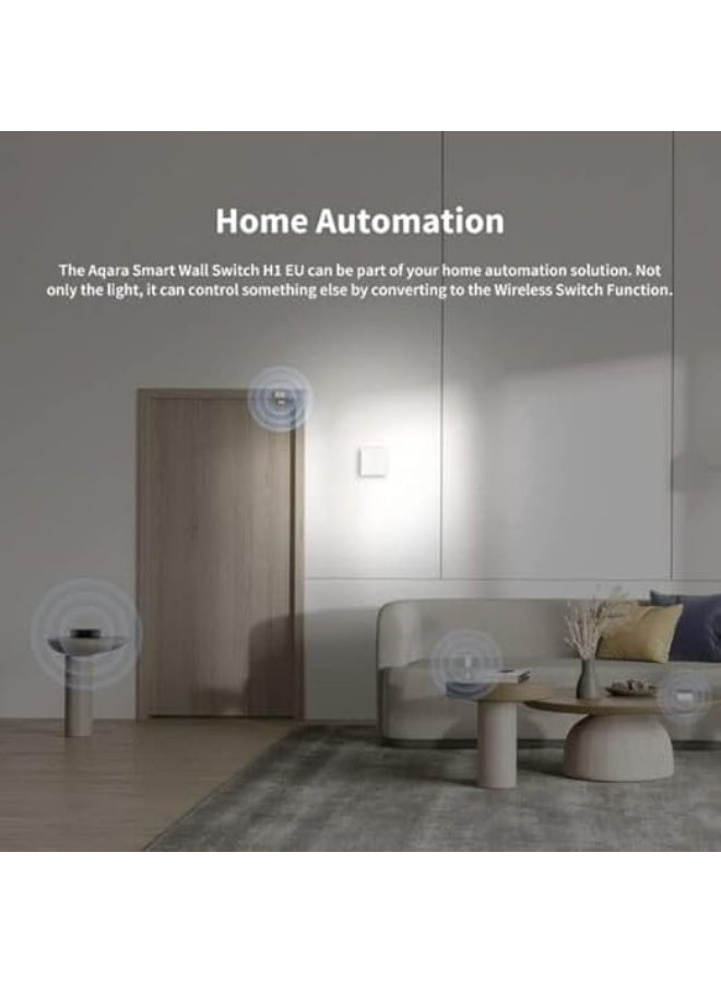 أكارا مفتاح حائط ذكي Aqara H1 Pro، بتقنية Zigbee 3.0، زر واحد بدون سلك محايد - ذهبي - Image 3