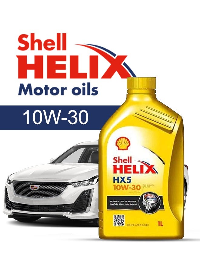 Shell Engine Oil – For Cadillac CT V8 2024 - 2021، 10 Liter،  10w30 Shell - 2021 2022 2023 2024 
