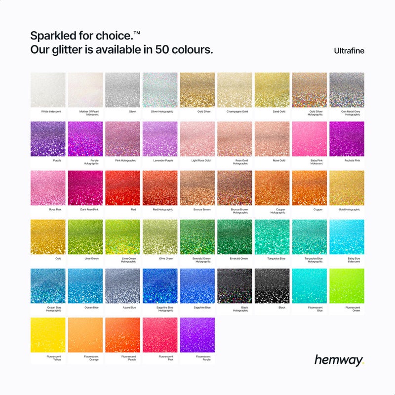 Hemway Eco Friendly Biodegradable Glitter 100g / 3.5oz Bio Cosmetic Safe Sparkle Vegan for Face, Eyeshadow, Body, Hair, Nail and Festival Makeup - Ultrafine (1/128" 0.008" 0.2mm) - Silver Holographic - Image 5