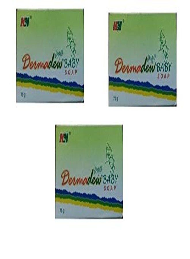 Dermadew Baby Soap Pack Of 3(225 g)