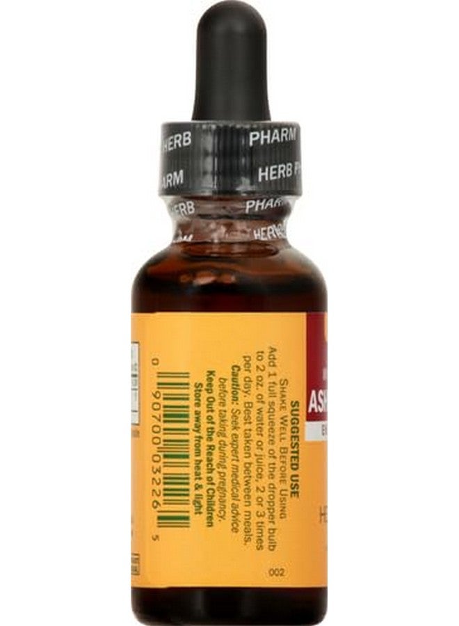 Herb Pharm Organic Ashwagandha Liquid Extract, Alcohol-Free: Mood Support Supplement, Vegan Ashwagandha Root Glycerite, Tasty Non-Bitter Adaptogen Extract for Adults, Non-GMO, 1 Oz - Image 4