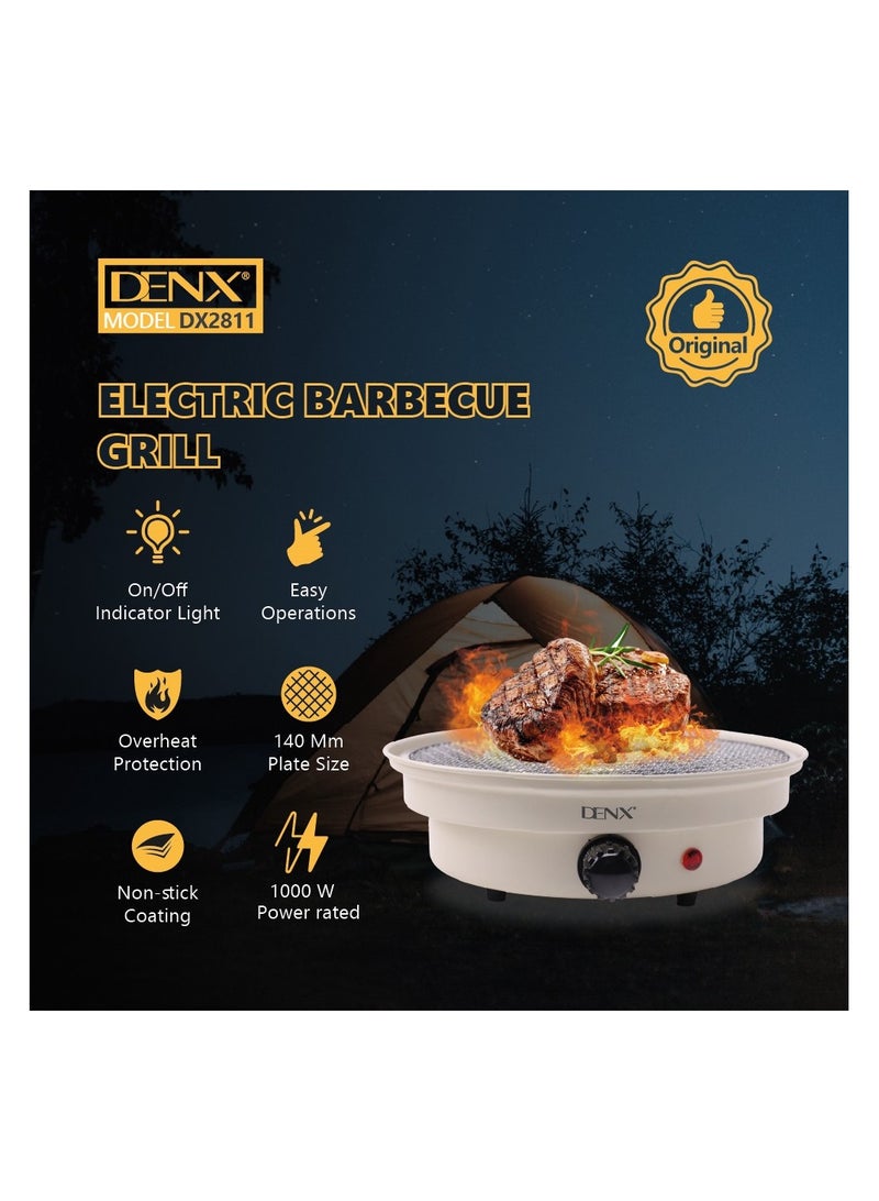 Denx Electric Grill - Smokeless indoor barbecue grill with non-stick surface, high-efficiency heating, and easy cleaning - Image 4
