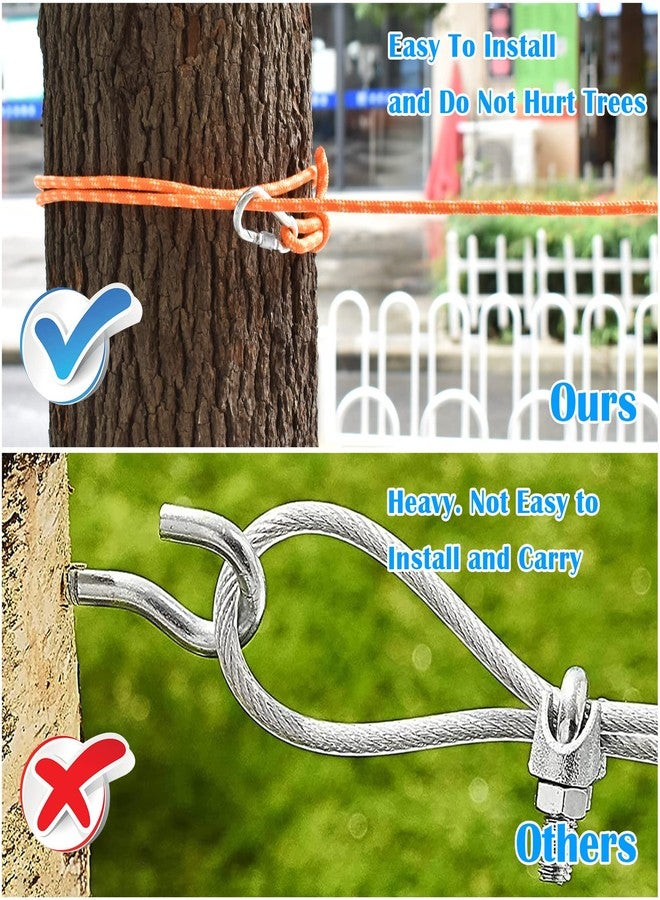 KATOLK Upgraded Dog Tie Out Cable for Camping, 100FT Portable Trolley System for 2 Dogs, Knot-a-Hitch Dogs Hitching System up to 250lbs, Dog Runner for Yard Camping Training Running Hiking Outdoor - Image 3