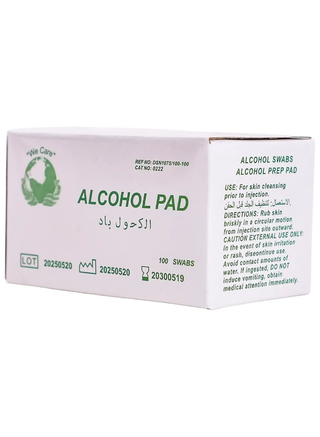 we care Medical alcohol swabs, 400 pieces in four packs - Image 2