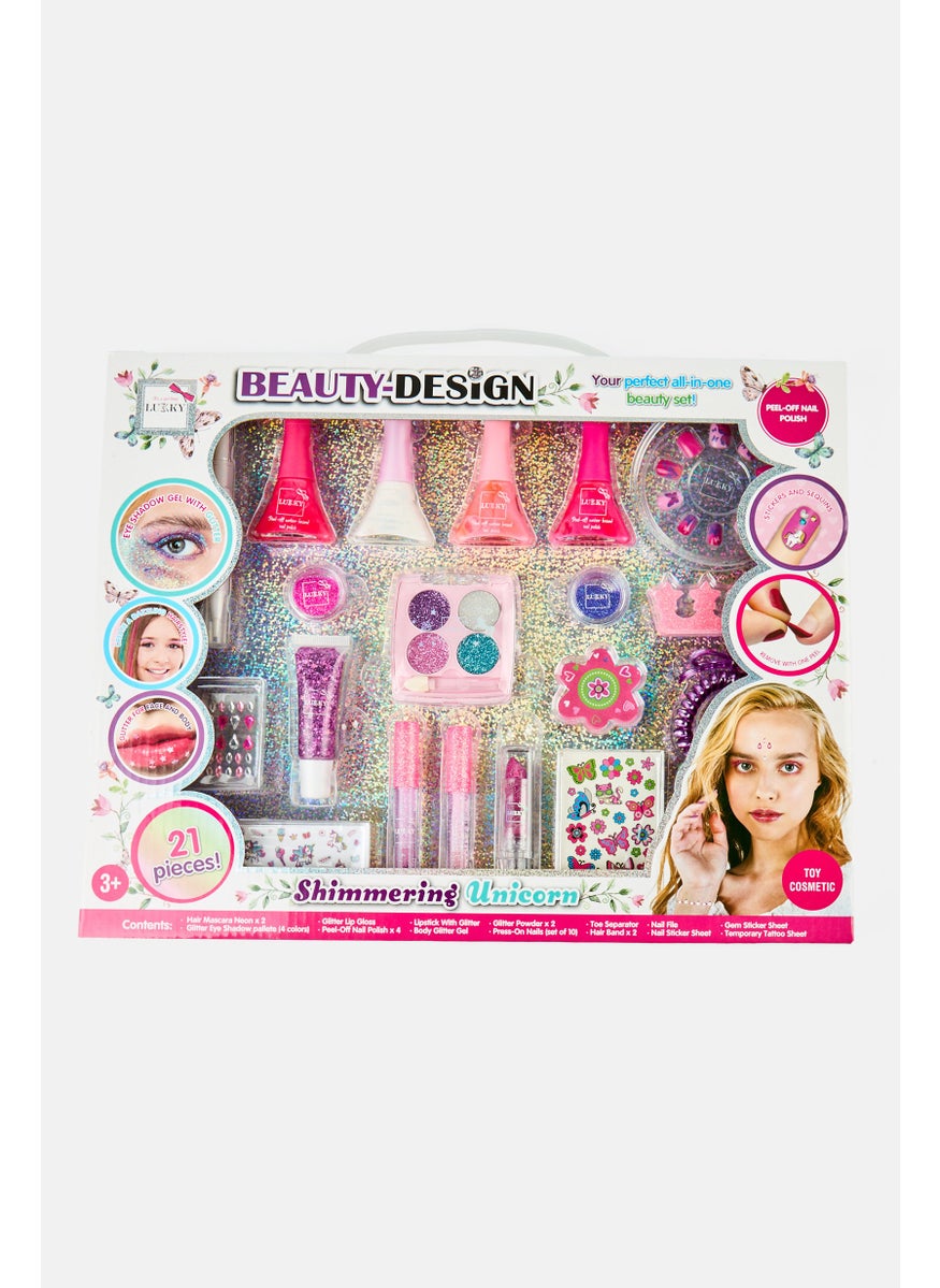 Lucky 21 Pcs Beauty Design Shimmering Unicorn Set  - Image 1