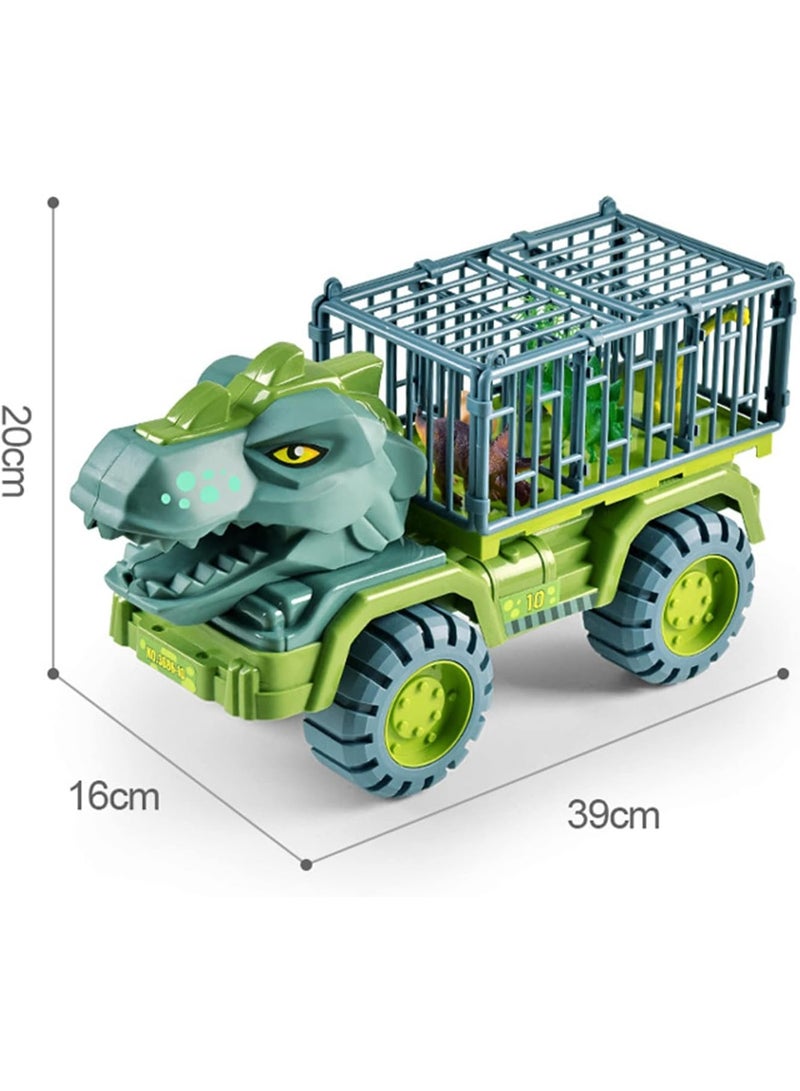 شاحنة نقل الديناصورات مع مجموعة ألعاب سيارات الديناصورات للأطفال الأولاد والبنات - Image 5
