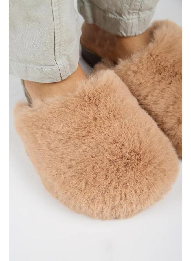 Manijero  Gaye Women's Plush Plain Taba Slipper for Women | Best Price UAE
