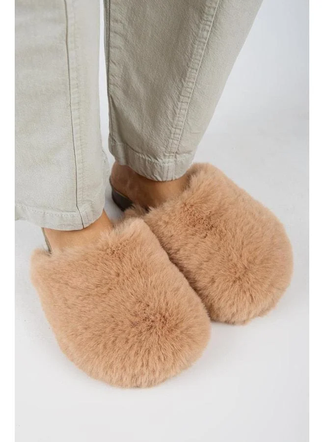 Manijero  Gaye Women's Plush Plain Taba Slipper for Women | Best Price UAE