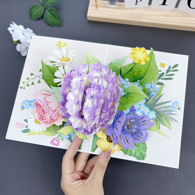 New Ins-Style Christmas Greeting Card Creative Gift Teacher'S Day 3D Pop-Up Greeting Card Diy Paper Sculpture Chinese Valentine'S Day Gift - Image 2