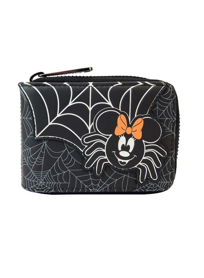 Loungefly Minnie Mouse Spider Glow Accordion Faux Leather Wallet - Image 1