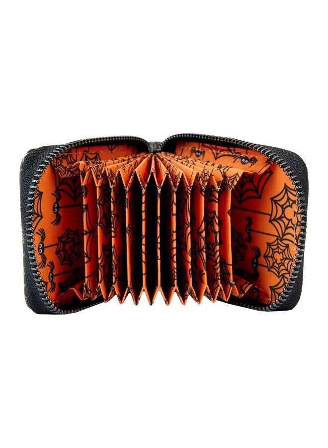 Loungefly Minnie Mouse Spider Glow Accordion Faux Leather Wallet - Image 4