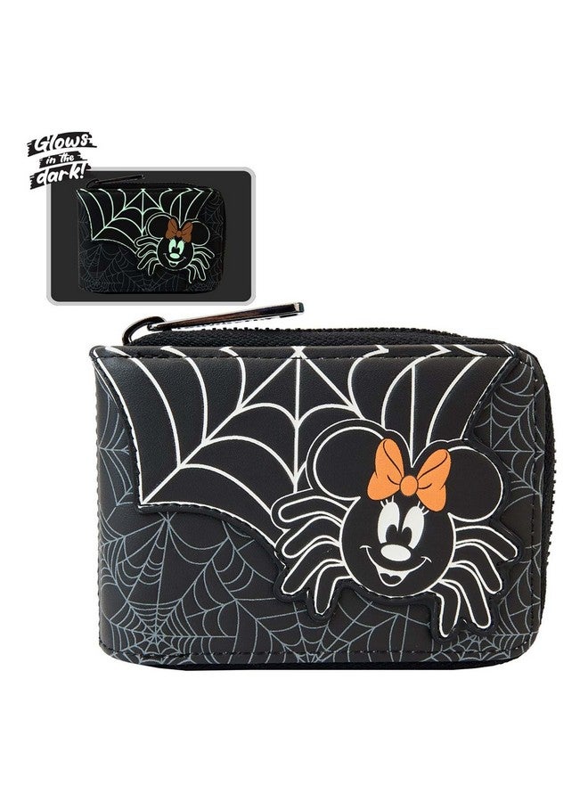 Loungefly Minnie Mouse Spider Glow Accordion Faux Leather Wallet - Image 2