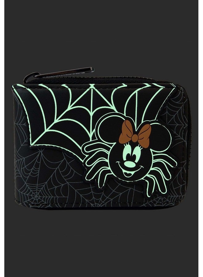 Loungefly Minnie Mouse Spider Glow Accordion Faux Leather Wallet - Image 5