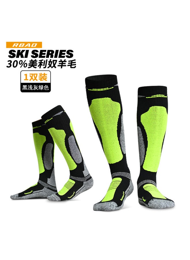 New Winter Long Merino Wool Mountaineering  Socks Thickeneded Towel Bottom Long Men's And Women's Towel Bottom Skiing