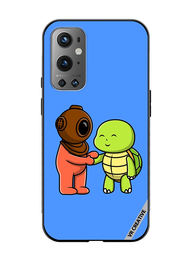 VR CREATIVE Protective Case Cover For OnePlus 9 Pro Cute Diver Design Multicolour - Image 1