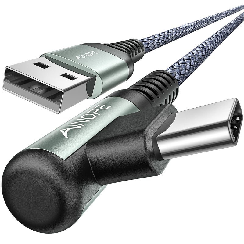 AINOPE 10 ft USB C Cable 2-Pack, 3.1A C Chargers Fast Charging 10 Foot, Resistant Nylon Braided Type C Charger Fast Charging 10ft Right Angle Charger Cord Fit for Galaxy S20 Ultra S10 S10E S9 S8 Plus - Image 1