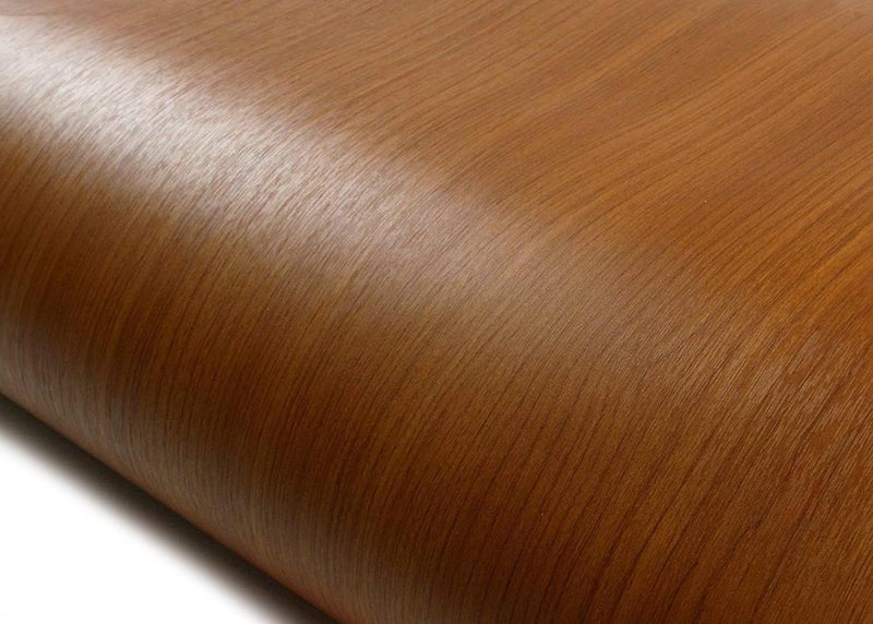 ROSEROSA Peel and Stick Premium Faux Wood SelfAdhesive Wallpaper Door Wrap Countertop Moulding Trim KW027