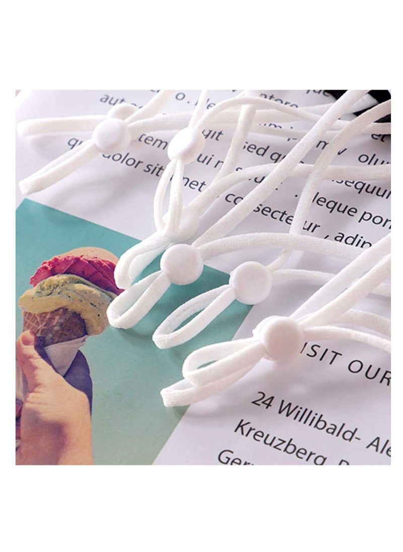 Drawstrings Elastic Cord Adjuster Locks Silicone Toggles Non Slip Stopper Round Adjustment Buckle