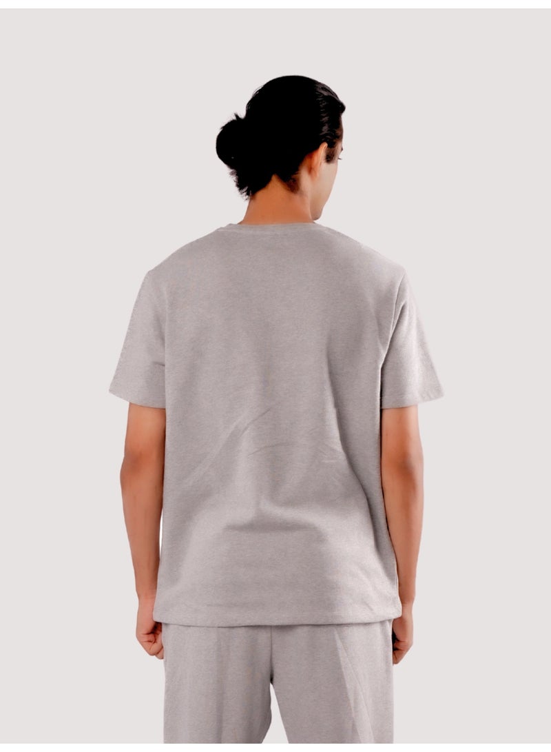 ROAR FOR GOOD Men's Oversized Solid T-Shirt | Relaxed Fit Round Neck Half Sleeve Casual Tee | Soft Cotton Blend Everyday Wear T-Shirt - Image 4