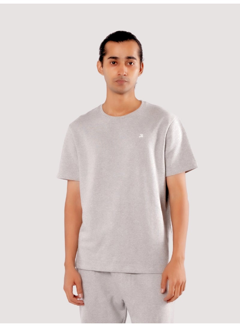 ROAR FOR GOOD Men's Oversized Solid T-Shirt | Relaxed Fit Round Neck Half Sleeve Casual Tee | Soft Cotton Blend Everyday Wear T-Shirt - Image 5