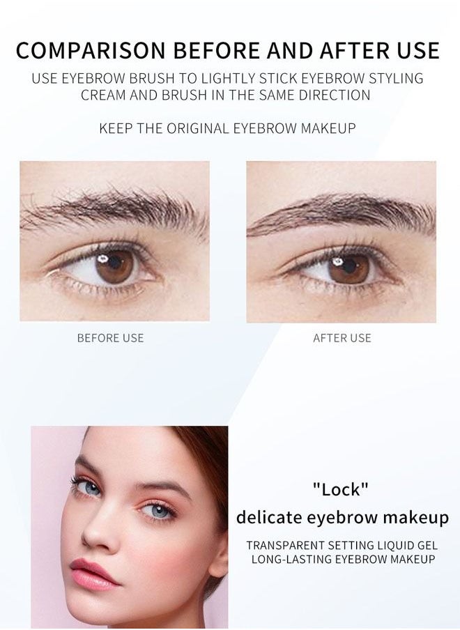 NICEFACE Transparent Brow Shaving Liquid Modification Eyebrow Shape Waterproof Gel Pour Les Sourcils Brow Set Sweat Resistant Lasting  - Image 5