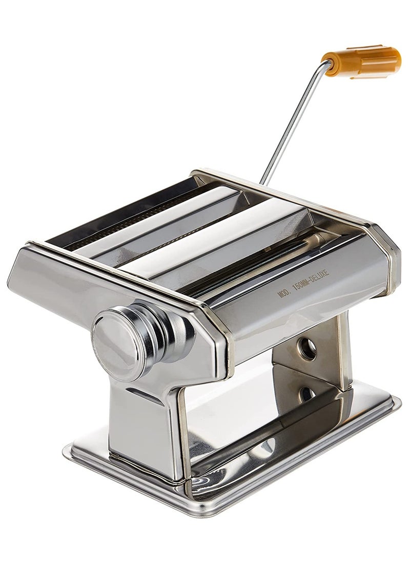 DubaiGallery Pasta Maker Machine Manual Noodles Roller Silver  - Image 2