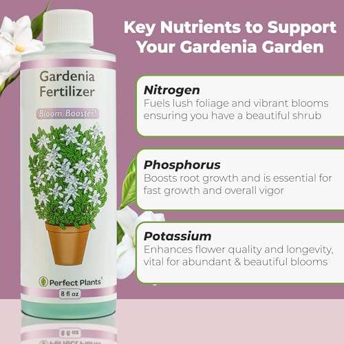 Perfect Plants Gardenia Liquid Fertilizer | 8oz. Tailored Bloom Boosting Plant Food | Great for Indoor Outdoor Flowering Plants - Image 2