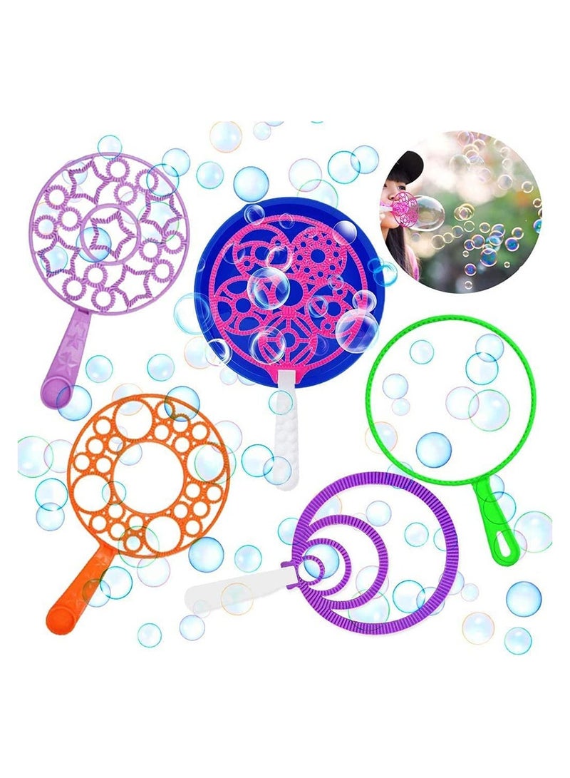 Colorful Bubble Wand Set for Kids with Solution Perfect for Indoor Outdoor Play and Summer Parties  - Image 1