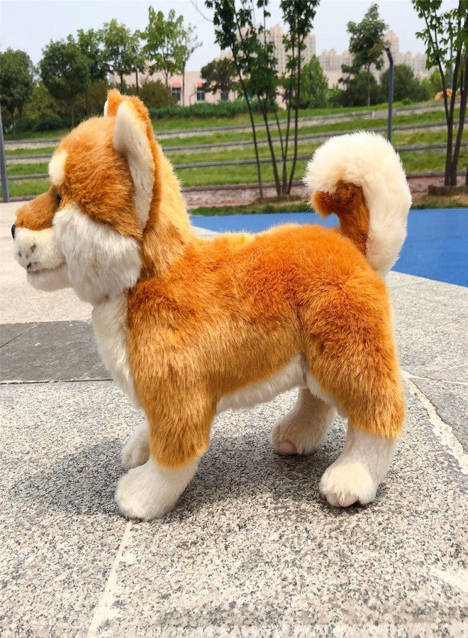 TAMMYFLYFLY Shiba Inu Plush Corgi Pillow Cute Dog Doll Stuffed Animal Plush Toy 12 Inches (Brown) - Image 4
