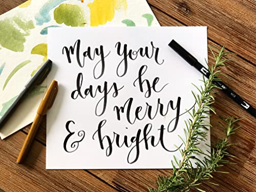 Wildflower Art Studio Brush Lettering Calligraphy Kit • Award-Winning Starter Set for Beginners • Includes Instruction Book, Tracing Pad & Supplies • Gift Set - Kids, Teens, Adults - Image 4
