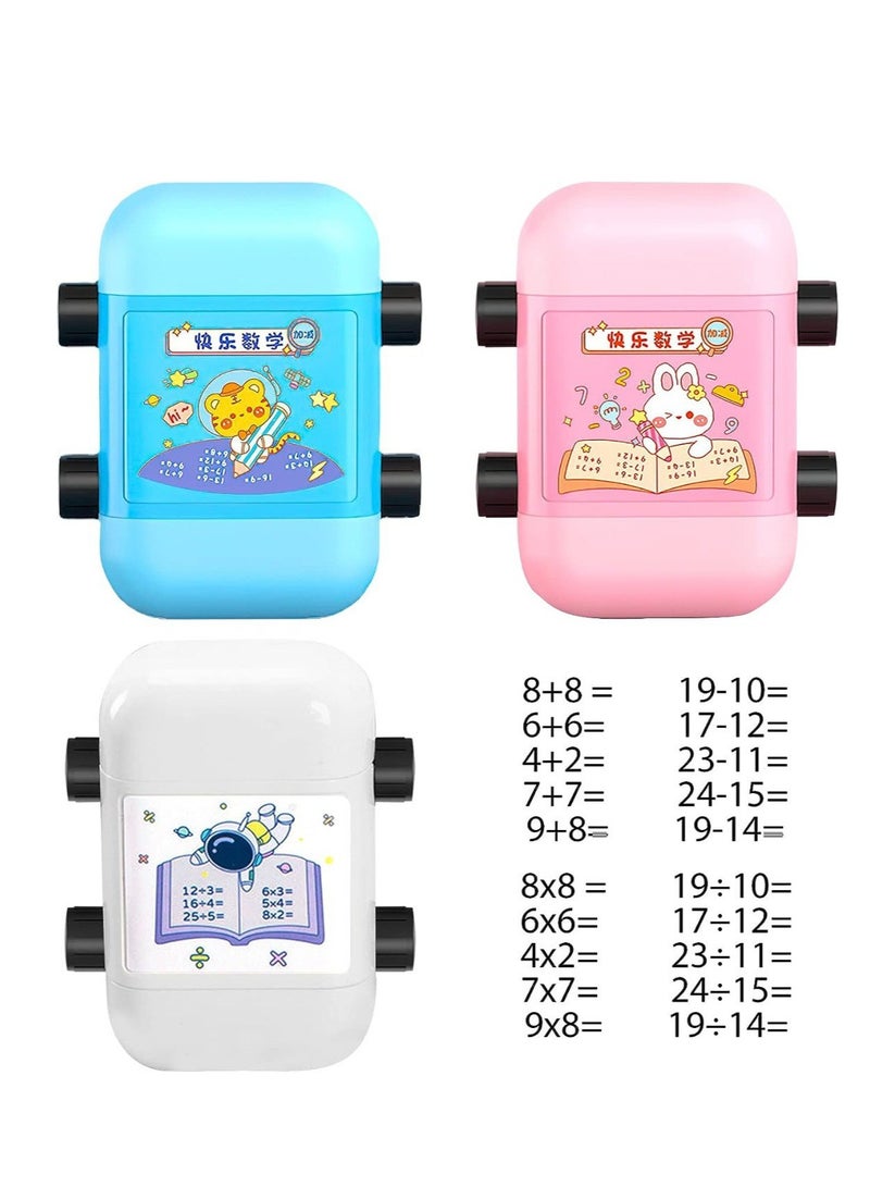 BAIG 2 in 1 Math Roller Stamp Within 100 Multiplication and Division Dual Head Smart Math Practice Stamps Teaching Stamps for Kids - Image 3
